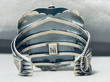 Most Detailed Native American Navajo Sterling Silver Handmade Saddle Bracelet Cuff-Nativo Arts