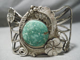 Important Early Vintage Native American Navajo Carico Lake Turquoise Sterling Silver Bracelet-Nativo Arts
