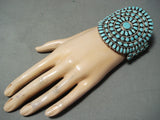 Important Larry Moses Begay Vintage Native American Navajo Sterling Silver Cluster Bracelet-Nativo Arts