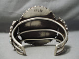 One Of The Best Vintage Native American Navajo Caerico Lake Turquoise Sterling Silver Bracelet-Nativo Arts