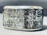 The Most Intricate Vintage Native American Zuni Peal Sterling Silver Bracelet-Nativo Arts