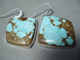 Incredible Navajo Native American 8 Turquoise Sterling Silver Earrings-Nativo Arts