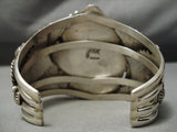One Of Biggest Best Vintage Native American Navajo Turquoise Kachina Sterling Silver Bracelet-Nativo Arts