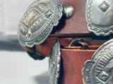 512 Gram Heavy Vintage Native American Navajo Sterling Silver Concho Belt Old-Nativo Arts