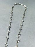 Best Important Vintage Native American Navajo Jewelry Box Sterling Silver Necklace-Nativo Arts