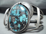 Important Fanny Platero Vintage Native American Navajo Godber Turquoise Sterling Silver Bracelet-Nativo Arts