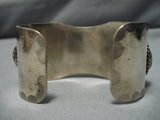 Museum Vintage Native American Navajo Carico Lake Turquoise Sterling Silver Bracelet Old-Nativo Arts