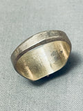 Unique Vintage Native American Zuni Turquoise Sterling Silver Sunface Ring-Nativo Arts