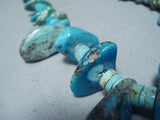 Exceptional Vintage Native American Navajo Royston & Kingman Turquoise Necklace Old-Nativo Arts