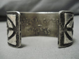 Super Heavy!! Native American Turquoise Sterling Silver Bracelet Cuff-Nativo Arts