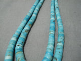Quality Early Vintage Native American Navajo Blue Gem Turquoise Jacla Pendant Old-Nativo Arts