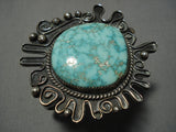 Opulent High Grade Carico Lake Turquoise Vintage Native American Navajo Sterling Silver Bracelet-Nativo Arts