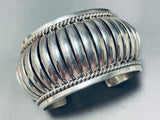 Basket Of Silver Vintage Native American Navajo Sterling Bracelet Cuff-Nativo Arts
