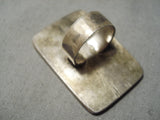 Museum Authentic Vintage Navajo Native American Hopi Petroglyph Sterling Silver Ring Old-Nativo Arts