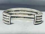 Unforgettable Vintage Native American Navajo Kingman Turquoise Sterling Silver Bracelet-Nativo Arts