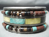 Charles Loloma Student Vintage Native American Navajo Turquoise Sterling Silver Bracelet-Nativo Arts