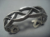 Aaron Anderson Vintage Navajo Sterling Silver Native American Jewelry Jewelry Bracelet-Nativo Arts
