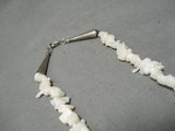 Native American Incredible Vintage Santo Domingo Sterling Silver Necklace-Nativo Arts