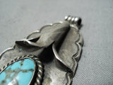 Amazing Vintage Native American Navajo Pilot Mountain Sterling Silver Pendant Old-Nativo Arts