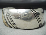 Authentic Thomas Singer Vintage Native American Navajo Sterling Silver Gold Bracelet-Nativo Arts