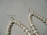Unique Navajo Sterling Silver Native American Earrings-Nativo Arts
