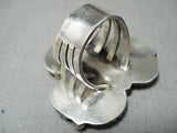 Superb San Felipe Sterling Silver Dime Ring-Nativo Arts