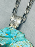 Important Ben Begaye (d) Vintage Native American Navajo Turquoise Sterling Silver Necklace-Nativo Arts