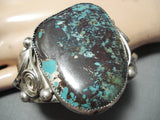 Huge Vintage Native American Navajo Rich Hoskie Turquoise Sterling Silver Bracelet-Nativo Arts
