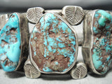 One Of The Best Vintage Museum Morenci Turquoise Native American Navajo Sterling Silver Bracelet-Nativo Arts