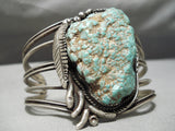 One Of The Best Vintage Native American Navajo Royston Nugget Turquoise Sterling Silver Bracelet-Nativo Arts