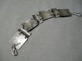 Unique Vintage Native American Navajo Spiderweb Turquoise Sterling Silver Bracelet-Nativo Arts