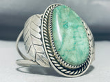 One Of The Best Vintage Native American Navajo Varicite Sterling Silver Bracelet-Nativo Arts