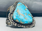 Old Deposit Kingman (rare Stuff) Vintage Native American Navajo Sterling Silver Bracelet-Nativo Arts