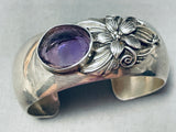 Drop Dead Gorgeous Vintage Southwest Sterling Silver Amethyst Bracelet-Nativo Arts