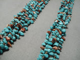 Incredible Vintage Navajo Turquoise Heishi Native American Necklace Old-Nativo Arts