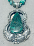 One Of The Finest Vintage Sterling Silver Chrysocholla Necklace-Nativo Arts