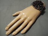Very Rare! Vintage Native American Navajo Purple Stone Sterling Silver Bracelet Cuff-Nativo Arts