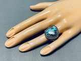 Tommy Jackson Vintage Native American Navajo Godber Turquoise Sterling Silver Ring-Nativo Arts