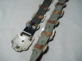 Phil Begay Vintage Navajo Sterling Silver Concho Belt Native American Old-Nativo Arts