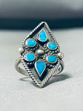 Important Vintage Native American Zuni Turquoise Sterling Silver Ring-Nativo Arts