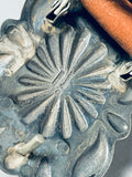 Important Vintage Native American Navajo David Reeves Hand Tooled Sterling Silver Concho Belt-Nativo Arts