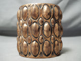 Incredible Navajo Super-wide Copper Bracelet Native American-Nativo Arts
