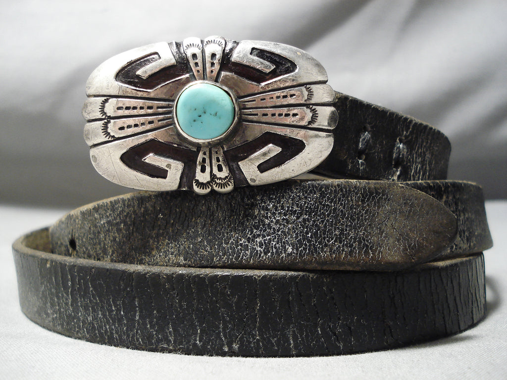 Vtg 80’s wild horses Thomas Singer Navajo Sterling Silver Belt Buckle Boho Vintage 80 main image 4