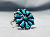 Wonderful Vintage Native American Zuni Turquoise Sterling Silver Ring-Nativo Arts