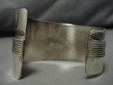 Important Andy Marion Vintage Native American Navajo Sterling Silver Turquoise Bracelet-Nativo Arts