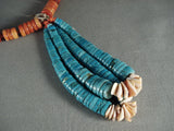 Absolutely Fabulous Vintage Navajo Native American Jewelry jewelry Coral Turquoise Necklace-Nativo Arts