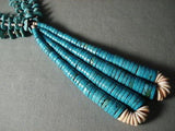 ABSOLUTELY FABULOUS VINTAGE NAVAJO TURQUOISE NECKLACE OLD-Nativo Arts