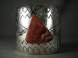 Absolutely Incredible Modernistic Navajo Native American Jewelry jewelry 'Triangular Spiny Oyster' Bracelet-Nativo Arts