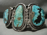 Absolutely Opulent Vintage Navajo Turquoise Native American Jewelry Silver Bracelet-Nativo Arts