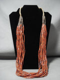 Absolutely Opulent Vintage Santo Domingo/ Navajo Native American Jewelry jewelry Coral Turquoise Squaw Necklace-Nativo Arts